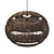 Handwoven Pendant Light, Adjustable Height 3D model small image 10