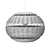 Handwoven Pendant Light, Adjustable Height 3D model small image 13