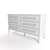 Modern 3D Linnea Drawer Dresser 3D model small image 5