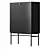  Black Acrylic Halifax Cabinet 3D model small image 4