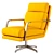 Modern Alisa-Apricot Swivel Armchair. 3D model small image 1