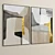 Plaster Photo Frame Set 232 3D model small image 5