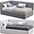 Modern Single Bed by Bonaldo 3D model small image 1