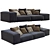 Modern Modular Sofa Living Divani 3D model small image 2