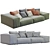 Modern Modular Sofa Living Divani 3D model small image 5