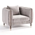 Modern Barlow Armchair Design 3D model small image 2