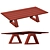Zara Wood Centre CoffeeTables 3D model small image 3