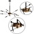 Contemporary Linear Chandelier 10 Light 3D model small image 2