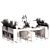 Modern Workspace Desk Furniture Set 3D model small image 6