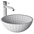 Circum 40 Concrete Washbasin Set 3D model small image 2
