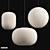 Minimalist Paper Shade Pendant Lights 3D model small image 5