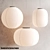 Minimalist Paper Shade Pendant Lights 3D model small image 6