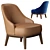 Modern Upholstered Armchair: Parla Atlas 3D model small image 2