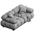 Modern Luxury Camelonda Sofa 3D model small image 6