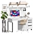 Modern Office Workstation Set 3D model small image 4