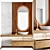 Modern Bathroom Furniture Set eco-friendly 3D model small image 6