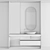 Modern Bathroom Furniture Set eco-friendly 3D model small image 9