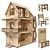 Dollhouse Toy House Miniature Home 3D model small image 1