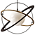 Sleek Apogee Pendant Light 3D model small image 1