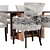 Venus Dining Chair & Astoria Table 3D model small image 4