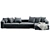 Modern Verzelloni Holden Corner Sofa 3D model small image 5