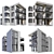 Modern Residential Building Model 3D model small image 1