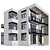 Modern Residential Building Model 3D model small image 2