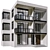 Modern Residential Building Model 3D model small image 5