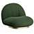 Gubi Pacha Lounge Chair Design 3D model small image 4