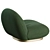 Gubi Pacha Lounge Chair Design 3D model small image 6