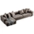 Modern Verzelloni Holden Corner Sofa 3D model small image 3
