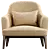 ANE Cozy Armchair for Modern Spaces 3D model small image 2