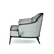 Stylish Leslie Armchair Design 3D model small image 5