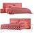 Modern Bed Model with Options 3D model small image 6