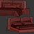 Modern Bed Model with Options 3D model small image 7