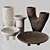 RH Vases Assortment: Acacia, Habba, Baobab & Ritual Bowls 3D model small image 1