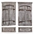 Vintage Wooden Shutters 3D Scan 3D model small image 1