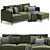 Contemporary Lomeo Corner Sofa 3D model small image 3