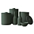 Essential Stoneware Canister Set 3D model small image 3