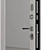 Graphite Alpina Acoustic Entry Door 3D model small image 3