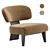 Sleek REEVES Armchair Minotti Design 3D model small image 1