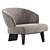 Sleek REEVES Armchair Minotti Design 3D model small image 5