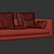 Modern Minimalist Pilotis Sofa Set 3D model small image 3