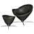 Compact Plateau Lounge Chair 3D model small image 1