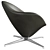 Compact Plateau Lounge Chair 3D model small image 4