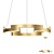 Segmented Brass LED Chandelier 3D model small image 1