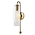 Elegant Aged Brass Wall Light 3D model small image 1