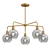 Glowing Glass Chandelier Fixture 3D model small image 1