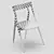 Sleek LIZZY Chair - Arflex 3D model small image 6
