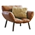 Contemporary Leather Armchair by Bonaldo 3D model small image 1